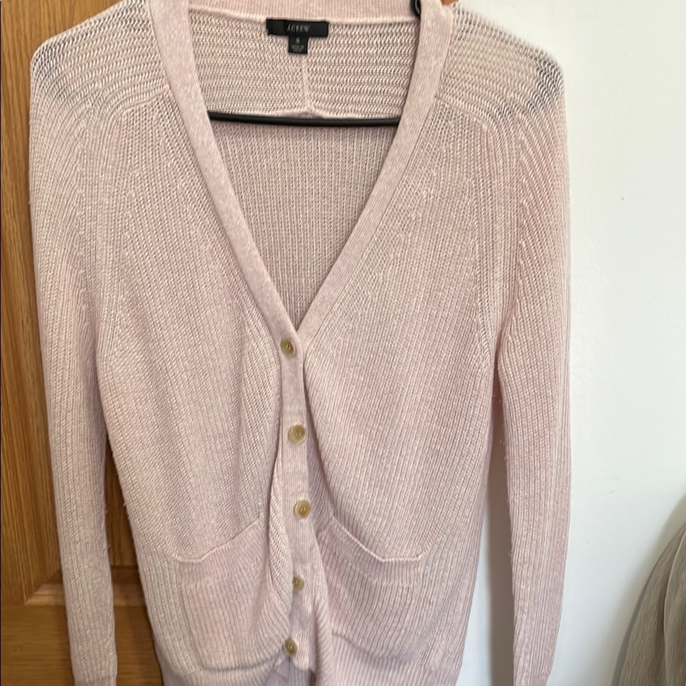Loft Women's Pink Cardigan Sweater